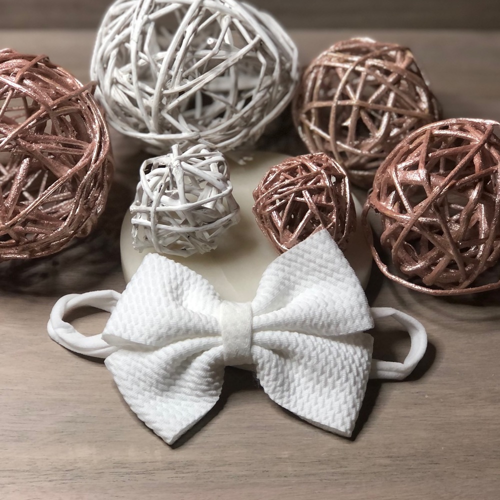 BOW HEADBANDS!! Set of 10 infant bow headbands 🌈 - Picture 4 of 10